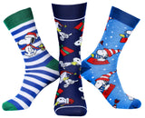Peanuts Snoopy Holiday Themed 3 Pack Adult Mid-Calf Crew Socks