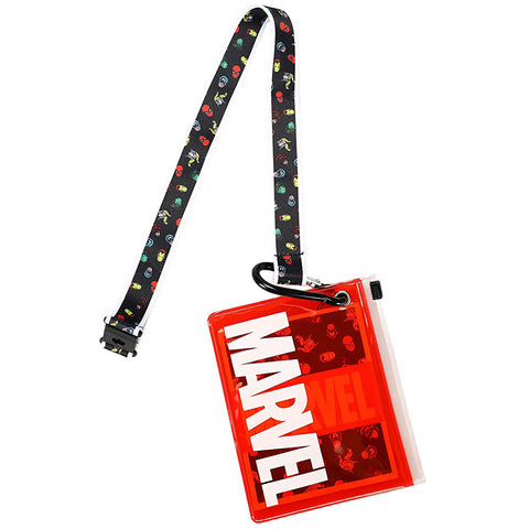 Marvel Classic Superheroes Lanyard ID Holder with Plastic Pouch