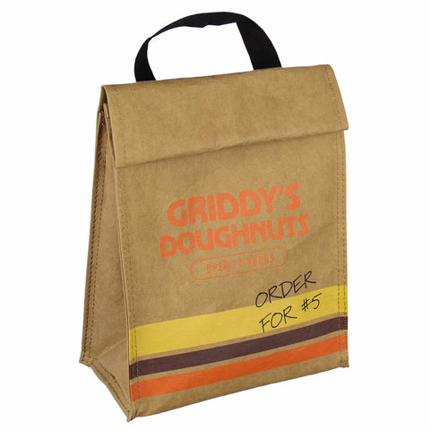The Umbrella Academy Griddy's Doughnuts Paper Sack Replica Insulated Lunch Tote