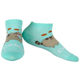 Pusheen Cat Socks Women's Pastel Snack Time 5-Pair Ankle Sock OSFM