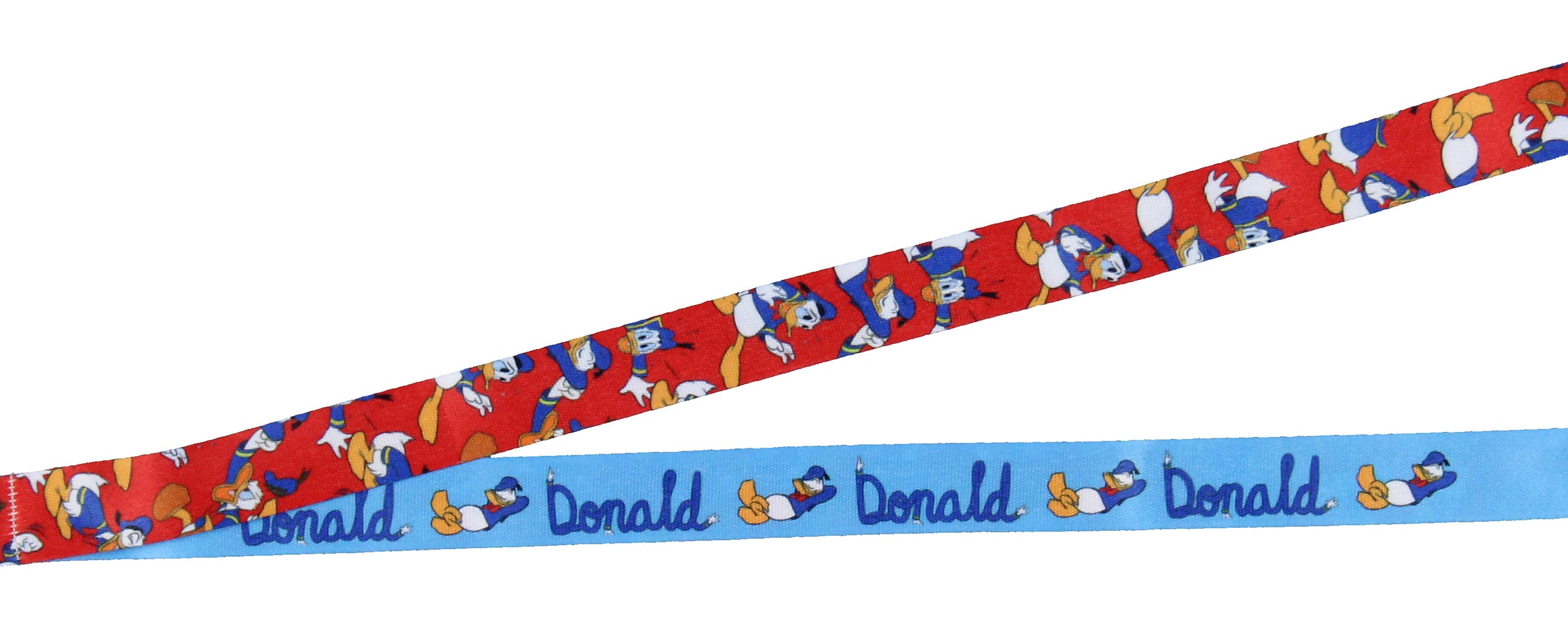 Disney Classic Donald Duck Lanyard with Clear ID Badge Holder and Rubber Charm
