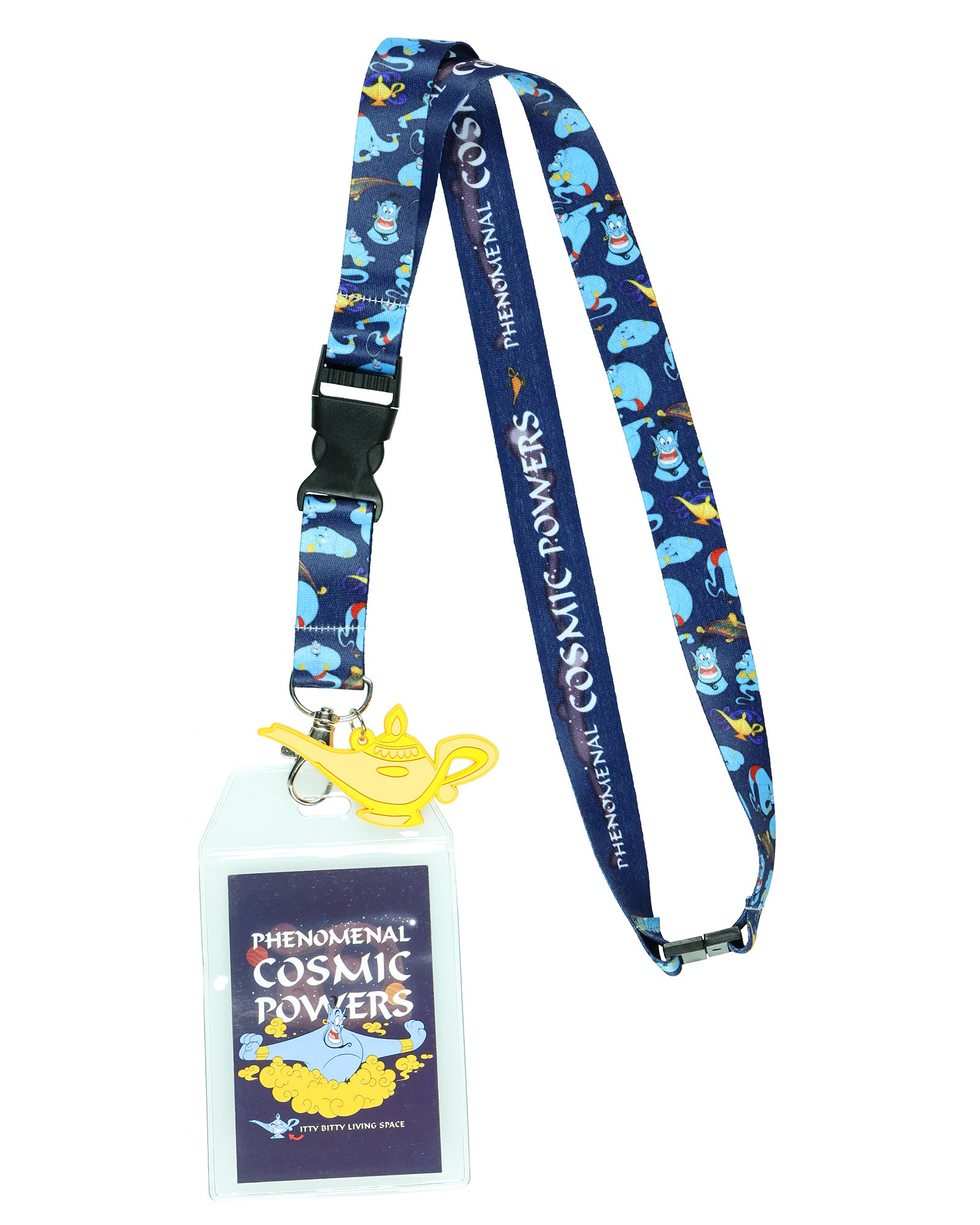 Disney Aladdin Genie Let's Make Some Magic Lanyard with ID Badge Holder