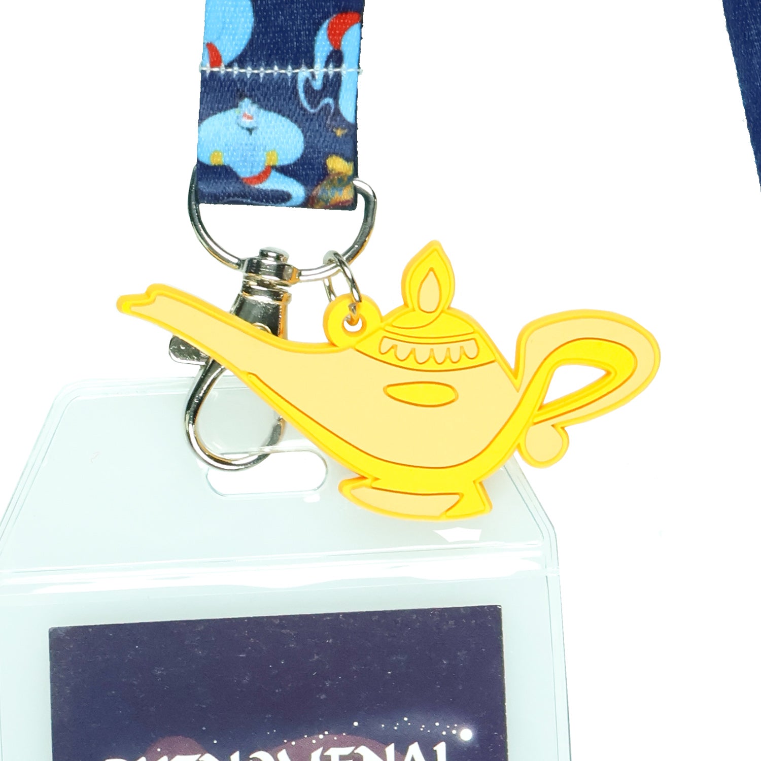Disney Aladdin Genie Let's Make Some Magic Lanyard with ID Badge Holder