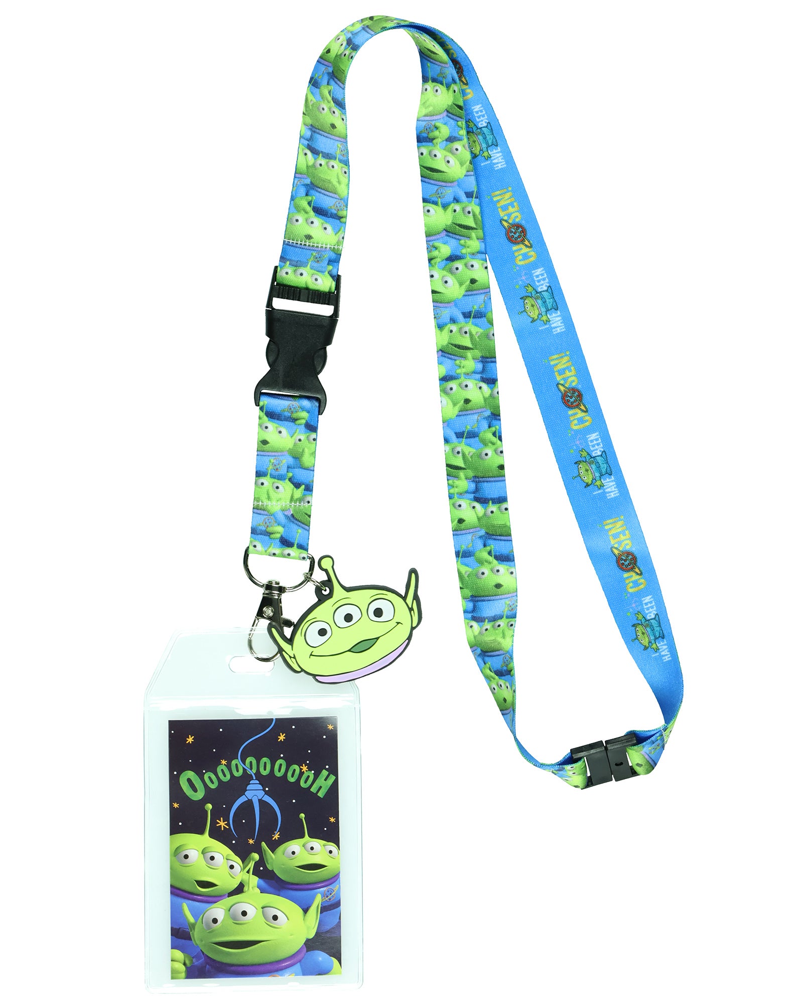 Disney Toy Story Alien I Have Been Chosen Lanyard with ID Holder and Charm