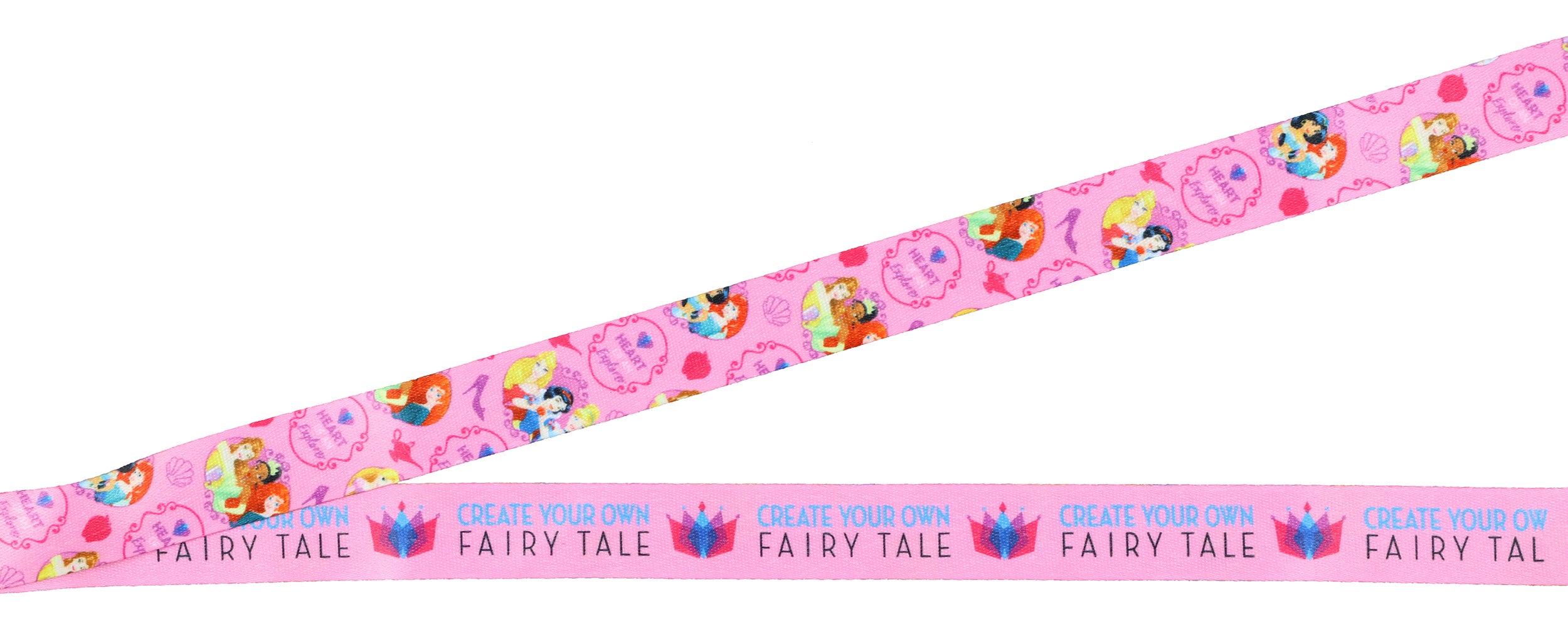 Disney Princess Create Your Own Fairy Tale Lanyard with ID Holder and Charm