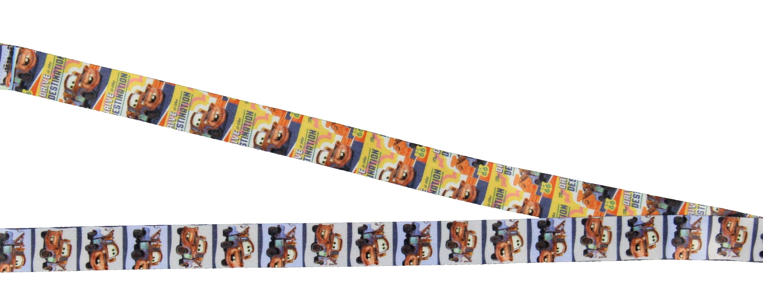 Disney Cars Mater Radiator Springs Lanyard ID Badge Holder with Rubber Charm