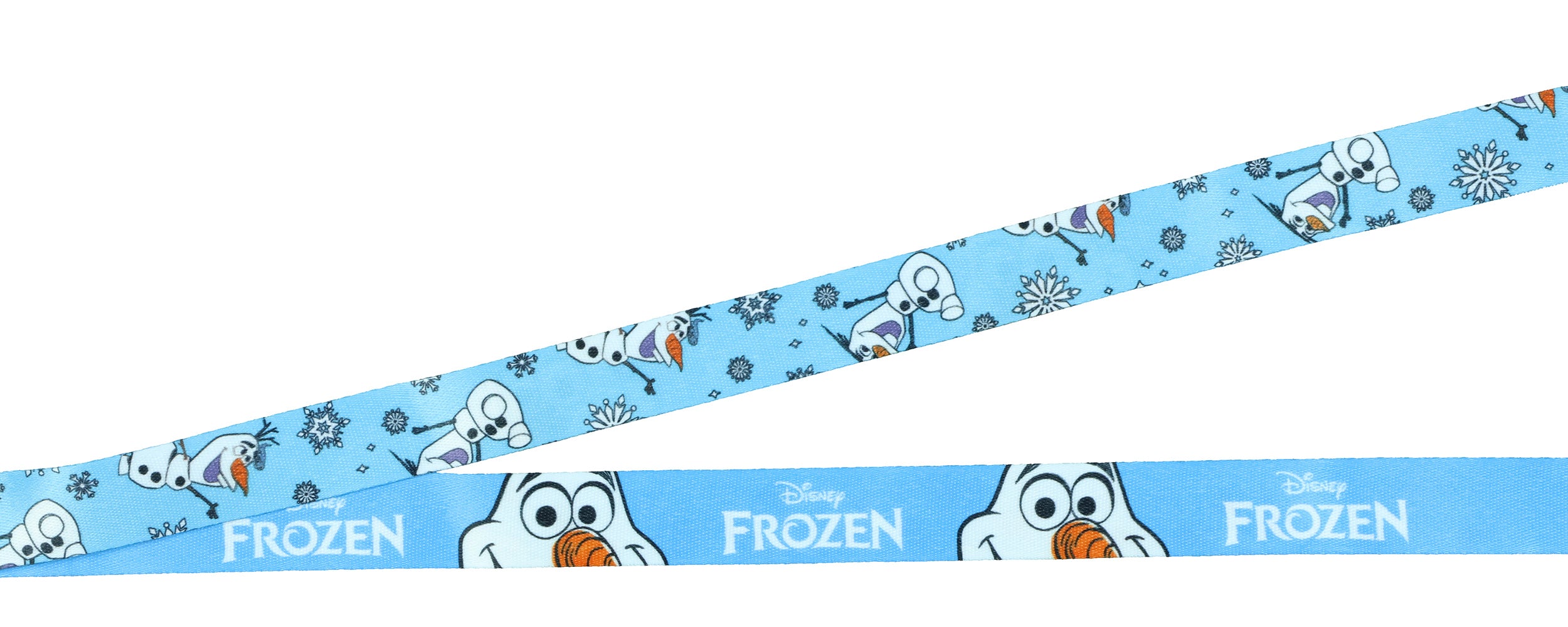 Disney Frozen Olaf Loveable Snowman Lanyard with ID Badge Holder and Charm