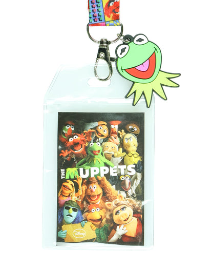 The Muppets Cast Character Design Lanyard with ID Badge Holder and Charm