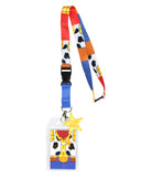 Toy Story Cowboy Woody Lanyard with Clear ID Badge Holder and Rubber Charm