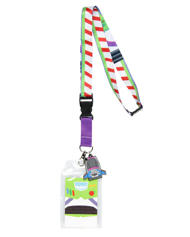 Toy Story Buzz Lightyear Space Ranger Detachable Lanyard with ID Badge Holder