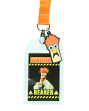 The Muppets Beaker High Clearance Lanyard with ID Badge Holder and Rubber Charm