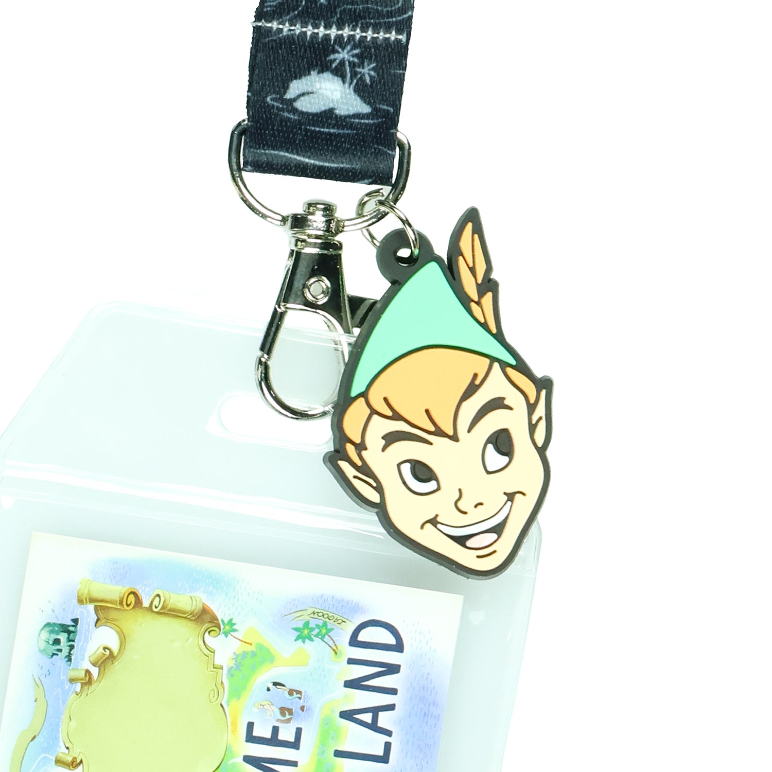 Disney Peter Pan Best Day Ever Lanyard with ID Badge Holder and Rubber Charm