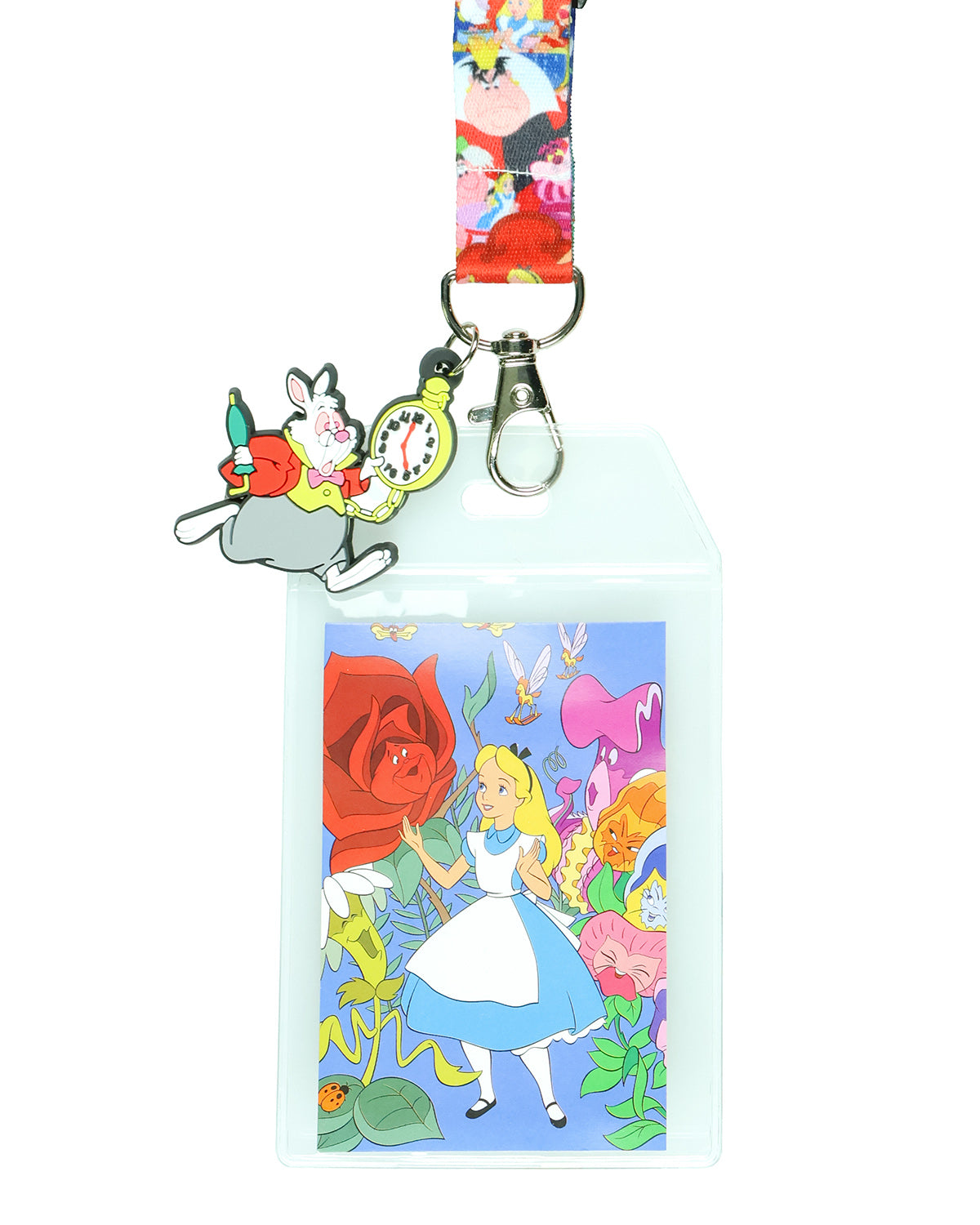 Disney Alice in Wonderland Tea Party Breakaway Lanyard ID Badge Holder