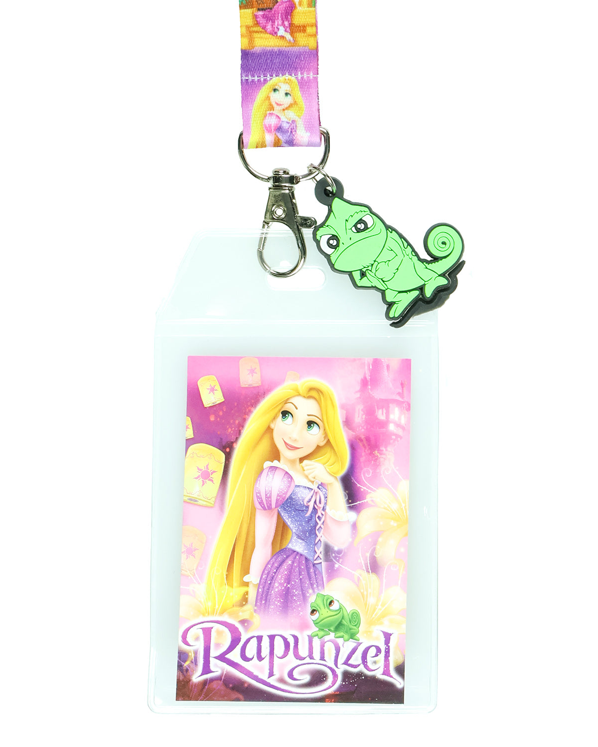 Disney Tangled Princess Rapunzel Scenes Breakaway Lanyard ID Badge Holder