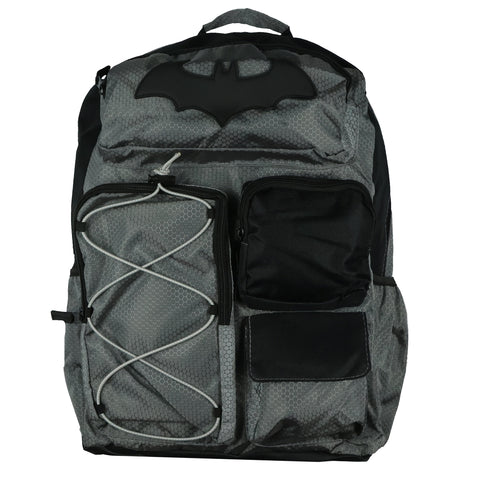 DC Comics Batman Backpack Bat Symbol Utility Tech Laptop School Bag