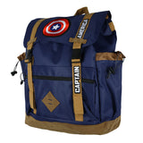 Marvel Captain America Flaptop Backpack Embroidered Logo Design Laptop Tote