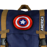 Marvel Captain America Flaptop Backpack Embroidered Logo Design Laptop Tote
