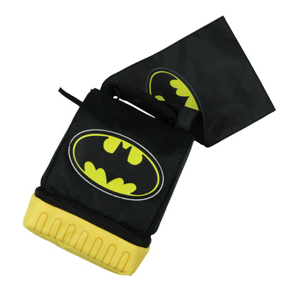 DC Comics Batman Lunch Box Dual Compartment Insulated 3D Cape Food Bag 10" - Seven Times Six