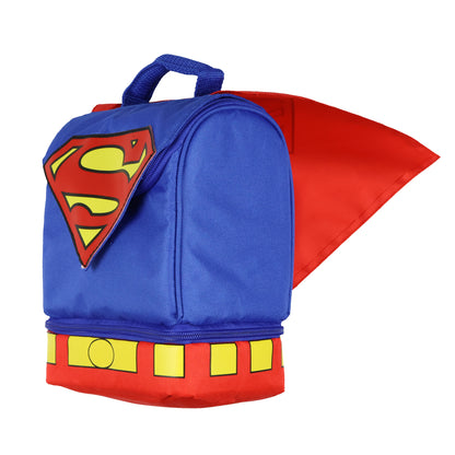 DC Comics Superman Lunch Box Dual Compartment Insulated Food Container Bag 10" - Seven Times Six