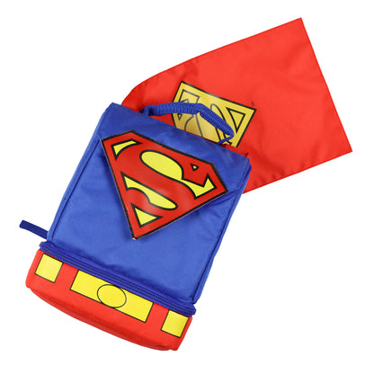 DC Comics Superman Lunch Box Dual Compartment Insulated Food Container Bag 10" - Seven Times Six