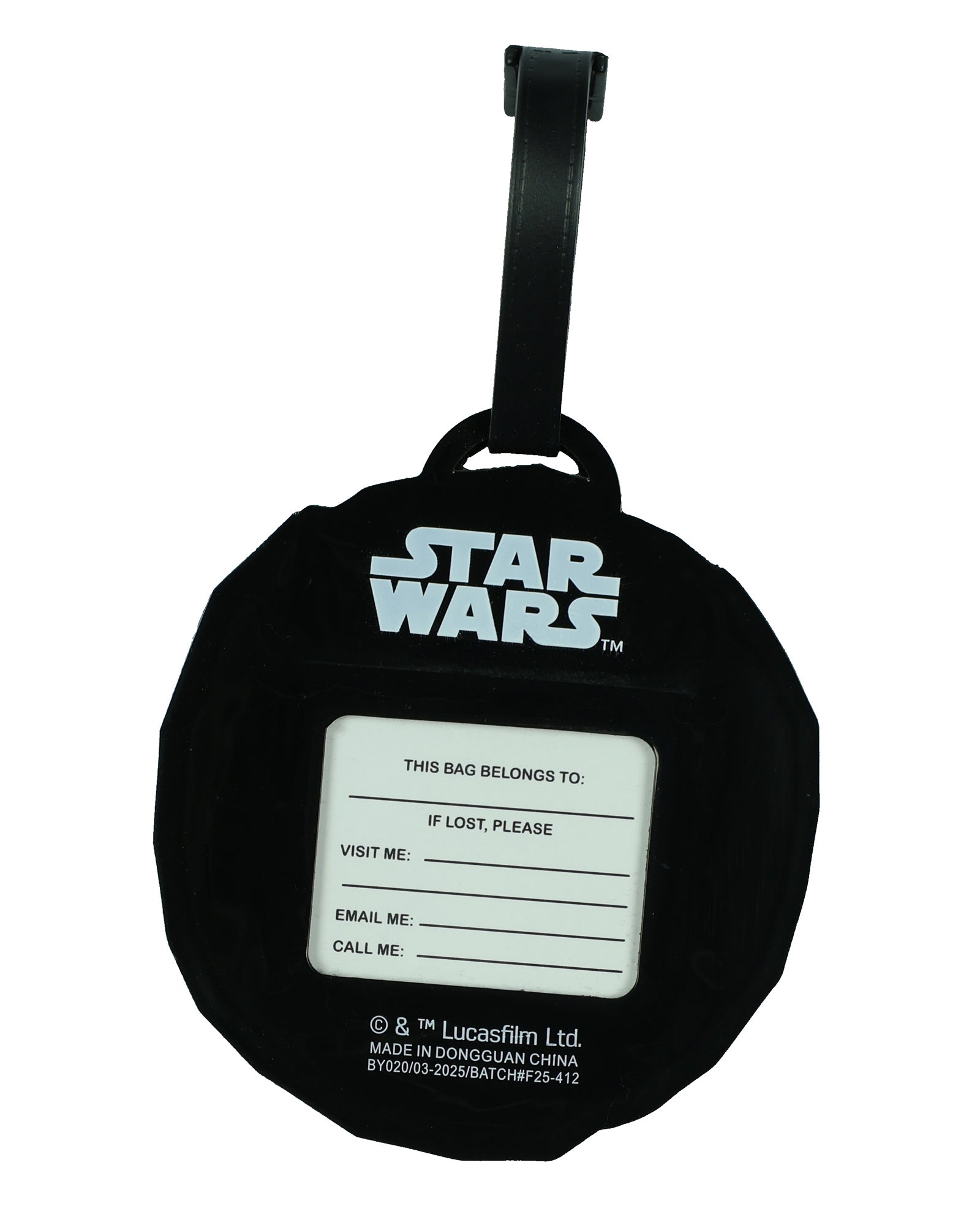 Star Wars The Mandalorian Mando and Grogu 2 Pack Rubber ID Luggage Tags