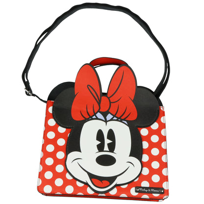 Disney Mickey and Minnie Mouse Purse 3D Character Two-Sided Hand Bag