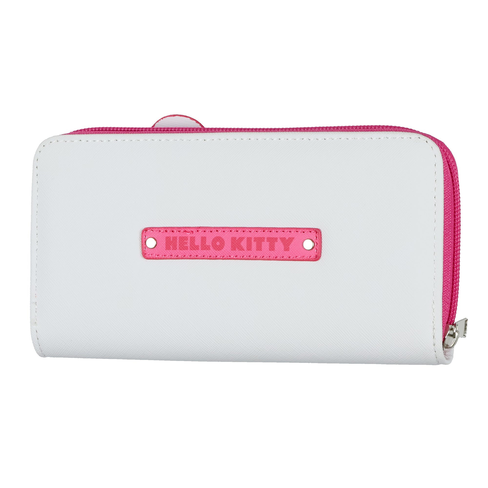 Sanrio Hello Kitty Wallet Women's 3D Bow Faux Leather Full Zip Around Wallet