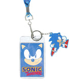 Sonic The Hedgehog Sonic Speed Lanyard ID Badge Holder w/ Metal Keychain