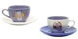 Sailor Moon Anime Manga Luna and Artemis 4 PC Tea Cup Set 6.7 oz 2 Saucers 2 Cups