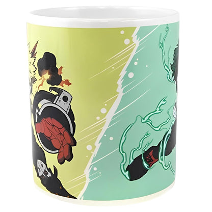 My Hero Academia Anime Izuku and Katsuki Ceramic Mug 16-Ounce Coffee Cup
