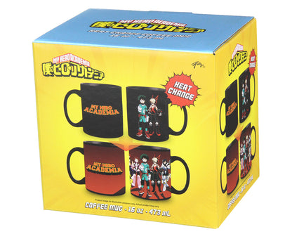 My Hero Academia Anime Manga Heat Reactive Color Changing 16 OZ. Tea Coffee Mug Cup