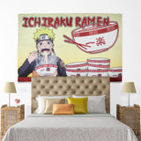 Naruto Shippuden Tapestry Wall Art Hanging Decor Anime Ichiraku Ramen 53" x 81"