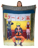 Naruto Throw Blanket Ichiraku Ramen Shop Soft Fleece Plush Blanket 45" x 60"