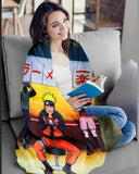 Naruto Throw Blanket Ichiraku Ramen Shop Soft Fleece Plush Blanket 45" x 60"
