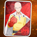 One Punch Man Anime Saitama Hero Association Plush Fleece Throw Blanket 45" x 60"