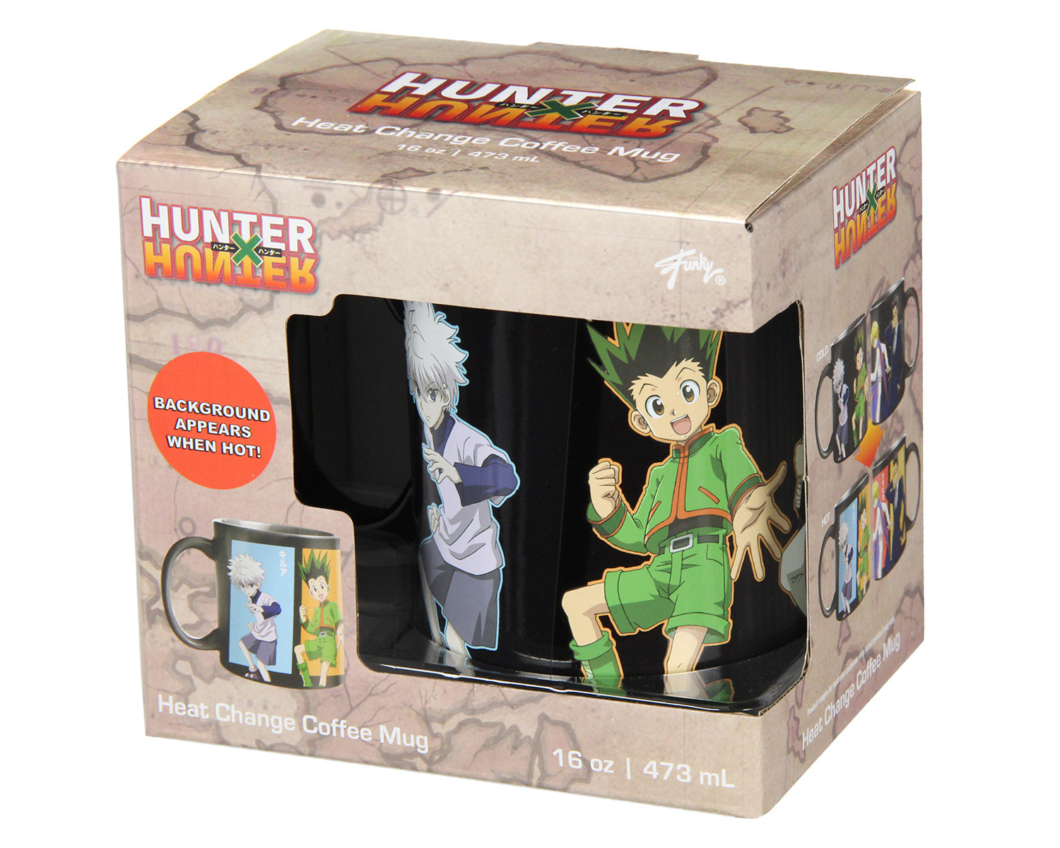 Hunter X Hunter Anime Manga Heat Reactive Color Changing 16 OZ. Tea Coffee Mug Cup