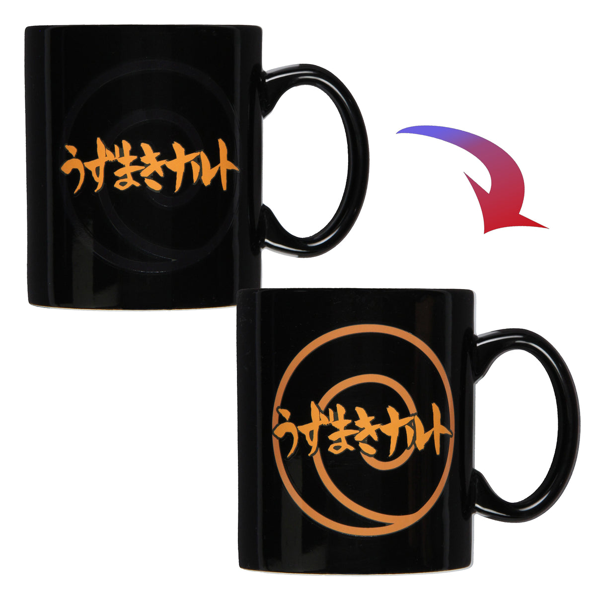Naruto Shippuden Anime Manga Heat Reactive Color Changing 16 OZ. Tea Coffee Mug Cup
