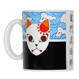 Demon Slayer Manga Anime Kitsune Fox Mask 16 OZ. Ceramic Coffee Mug Tea Cup