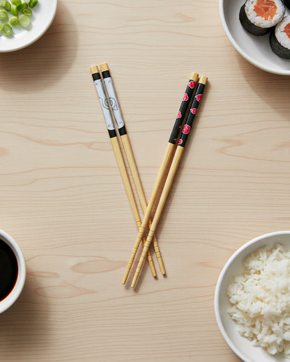 Naruto Shippuden 2 Pairs Collectible Anime Bamboo Chopsticks