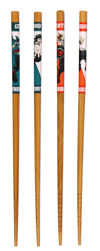 My Hero Academia 4 Pairs Collectible Anime Bamboo Chopsticks