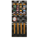 Demon Slayer 4 Pairs Collectible Anime Bamboo Chopsticks
