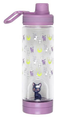 Sailor Moon Artemis Drinking Plastic Water Bottle With Inside Character Mold