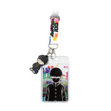Mob Psycho 100 Merch ID Badge Holder Lanyard Keychain Lanyard w/ Rubber Pendant