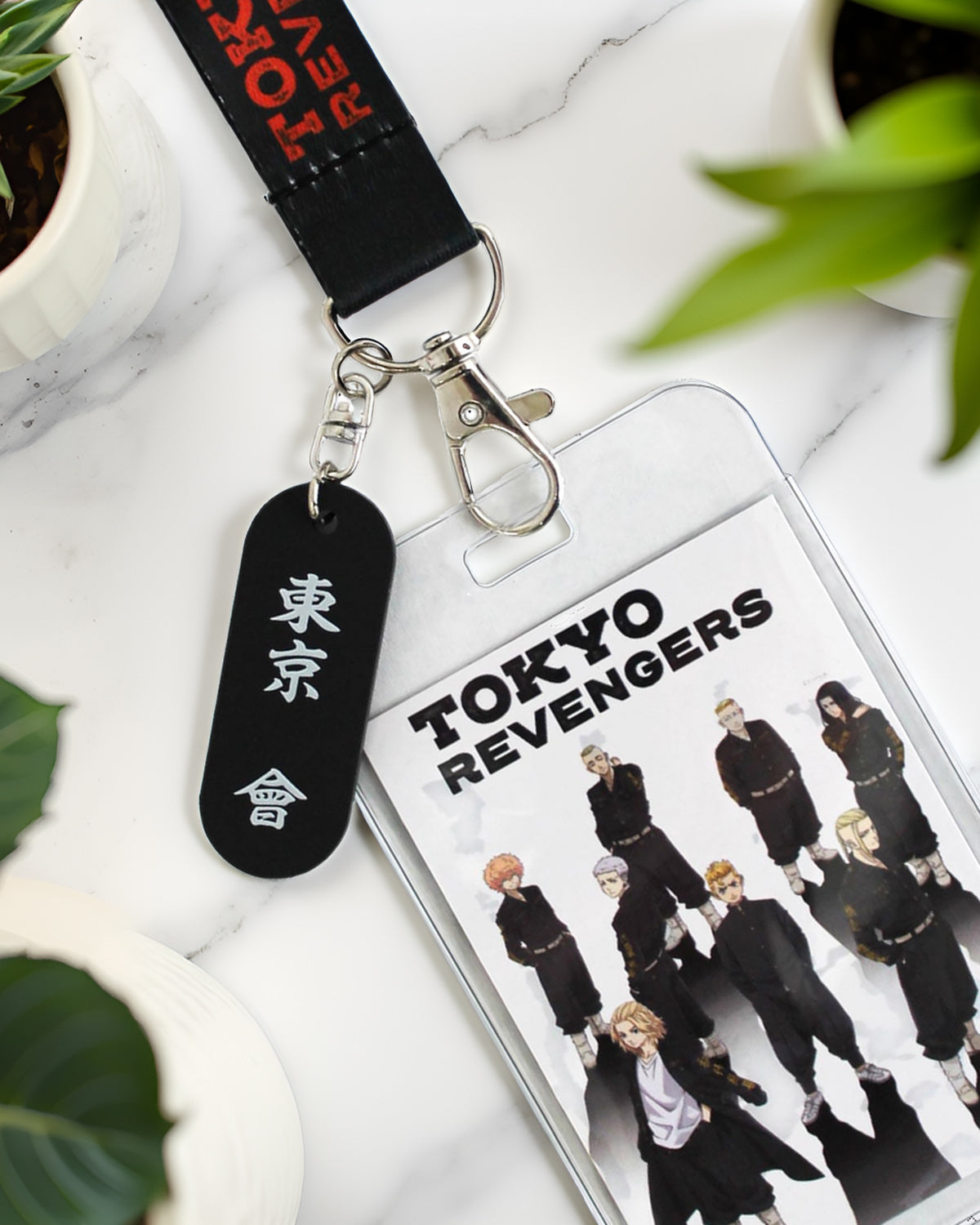 Tokyo Revengers Manga ID Badge Holder Lanyard Keychain Lanyard w/ Rubber Pendant