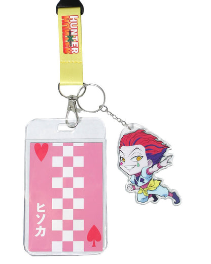Hunter X Hunter Hisoka ID Badge Holder Breakaway Lanyard w/ Acrylic Keychain