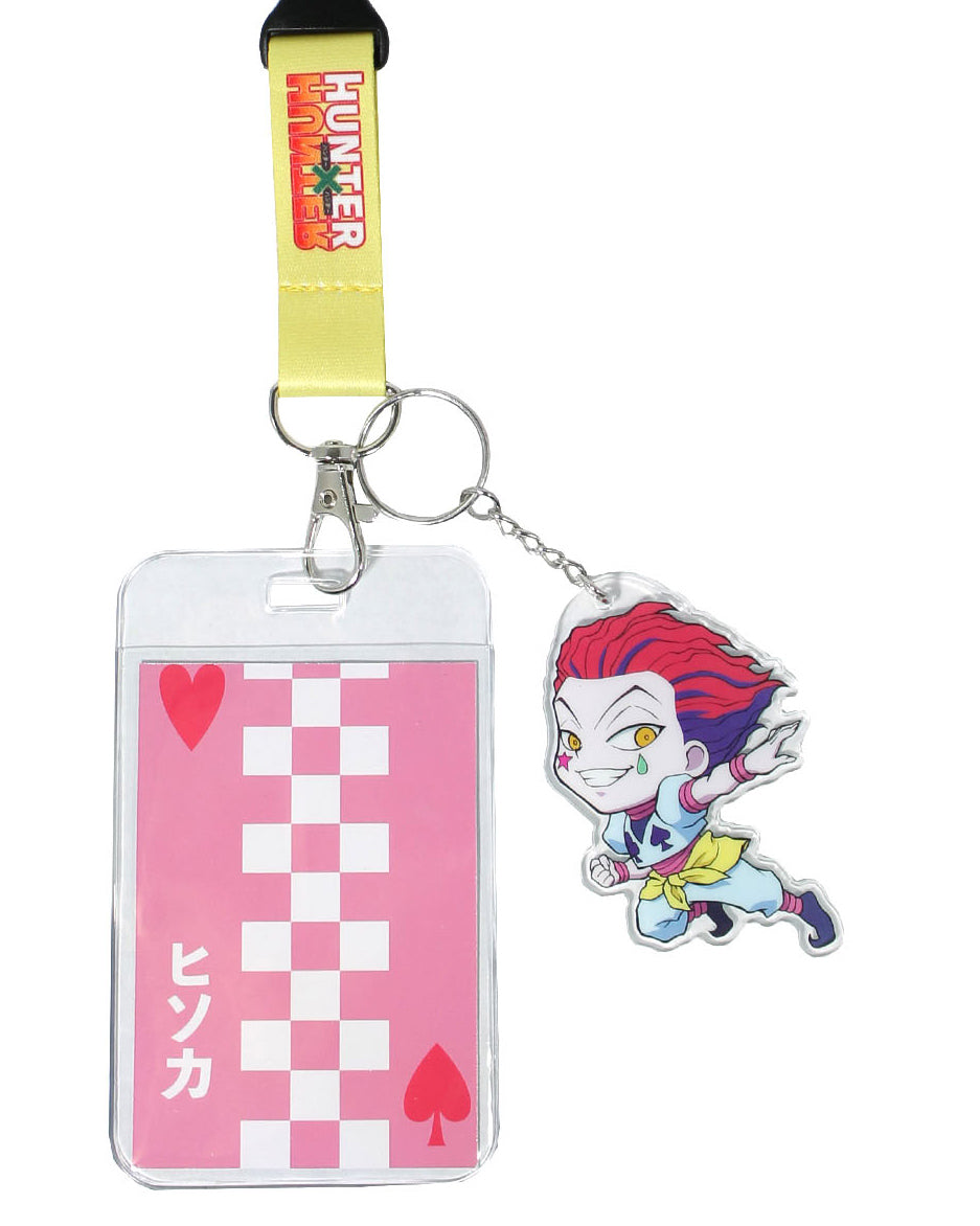 Hunter X Hunter Hisoka ID Badge Holder Breakaway Lanyard w/ Acrylic Keychain