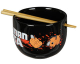 Chainsaw Man Pochita 14oz. Ramen Bowl with Bamboo Chopsticks Gift Box Set