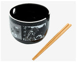 Junji Ito Collection Manga Ramen Bowl Bundle with Bowl, Bamboo Chopsticks Set