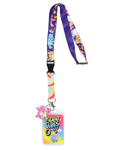 Care Bears ID Lanyard Multi Character Card and Plastic Pendant