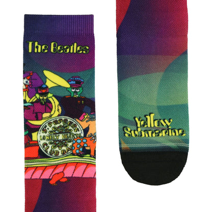 The Beatles Crew Socks Men's Yellow Submarine Sublimated Design 1-Pair Size 7-12